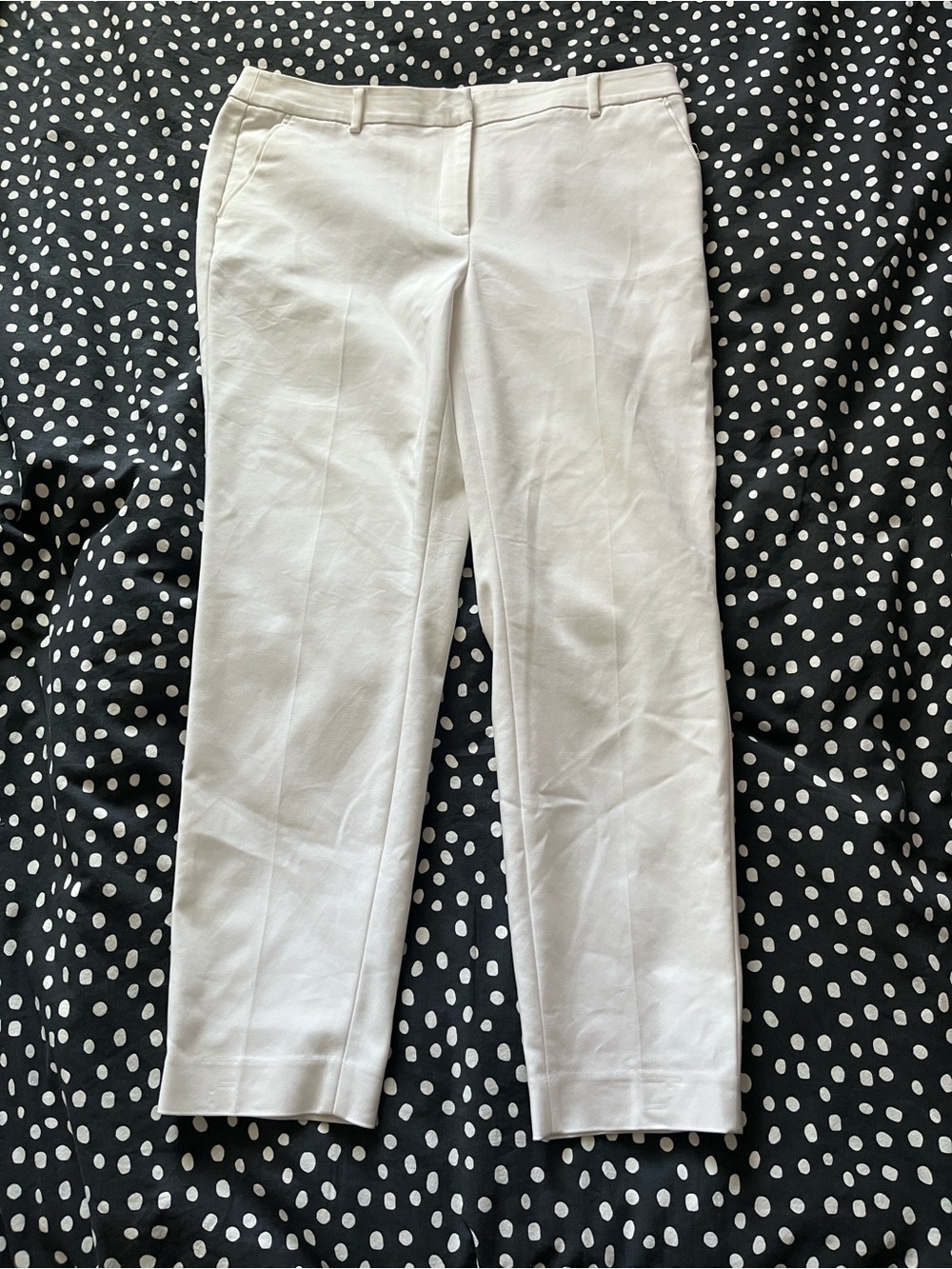 RW&CO White Slim Leg Suit Pants